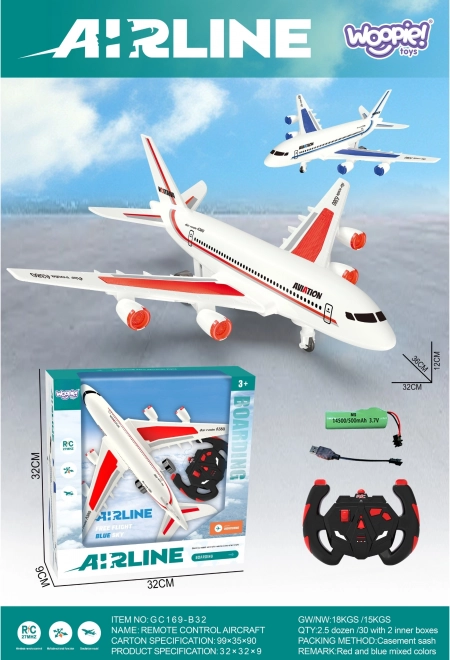 Woopie Unterhaltsames ferngesteuertes Passagierflugzeug