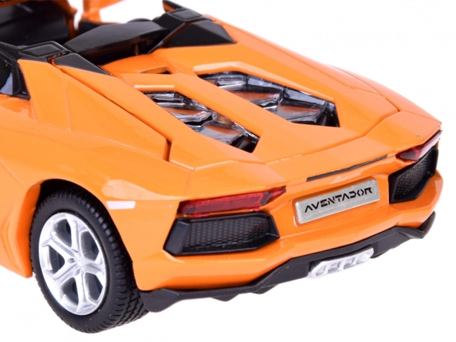 Metallauto Lamborghini Aventador Roadster Modell Interaktiv