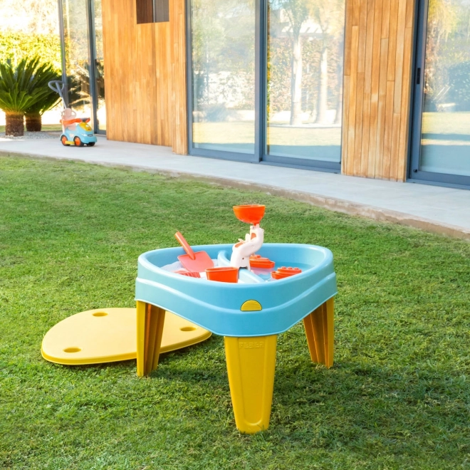 Feber Kindertisch mit Wasser- und Sandkasten 4-in-1