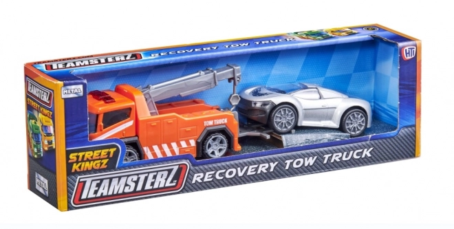 Teamsterz Polizeiauto mit Abschleppwagen