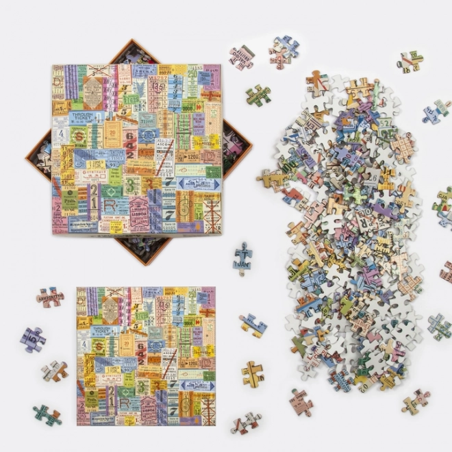 Galison Puzzle Vintage Fahrkarten 500 Teile