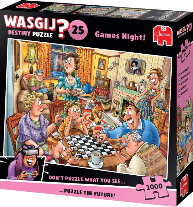 JUMBO Puzzle Wasgij Destiny: Spielabend 1000 Teile