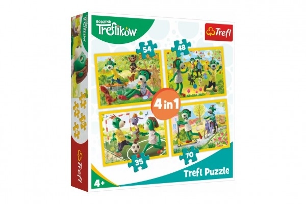 Trefl Puzzle Treflíci: Gemeinsame Momente 4er-Set