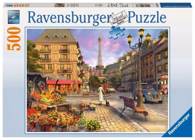 Abendlicher Spaziergang in Paris Puzzle 500 Teile