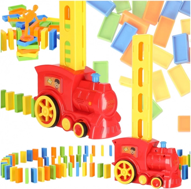 Interaktiver Zug, der Domino legt – 80 Teile – Lokomotive