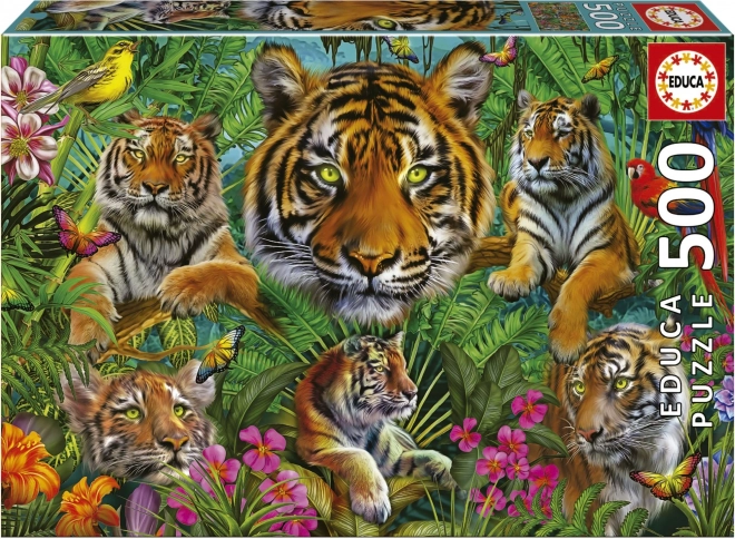 Educa Puzzle Tiger im Dschungel 500 Teile