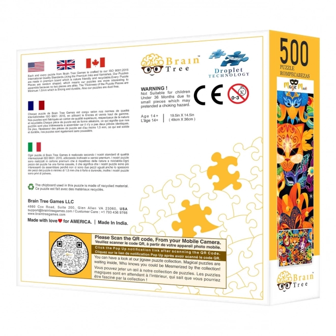 Puzzle Magische Masken 500 Teile von Brain Tree