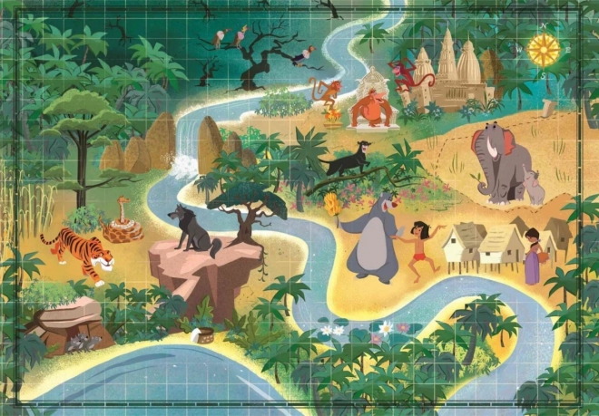 Puzzle 1000 Teile Story Maps Das Dschungelbuch