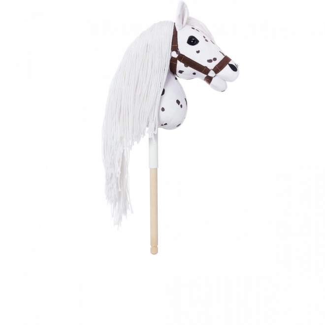 Steckenpferd Hobby Horse aus der HOPPIHORSE Sport Edition in der Farbe weißer Leopard