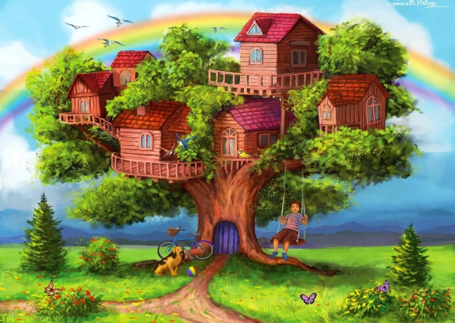 Puzzle Baumhäuser 1000 Teile