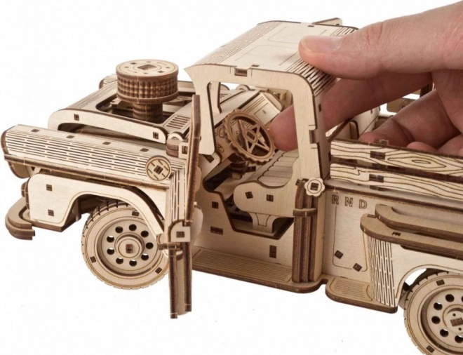 Ugears 3D Holzmechanik-Puzzle Amerikanischer Pickup-Truck