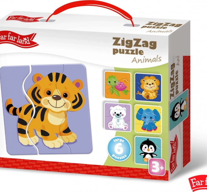 Puzzle ZigZag Tiere Far Far Land 6 Bilder