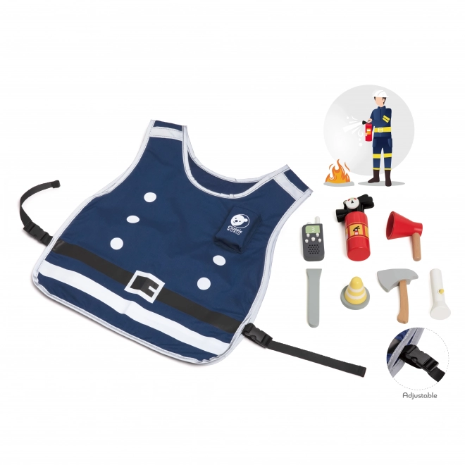 Klassik Welt kleiner Feuerwehrmann Set Kostüm und Werkzeuge