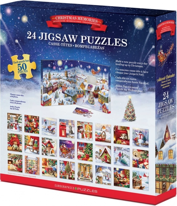 Adventskalender Puzzle: Weihnachtsmomente 24x50 Teile