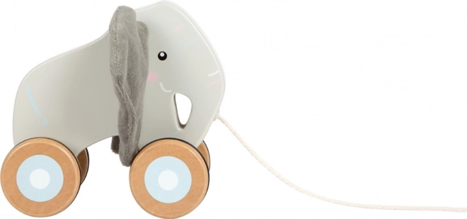 Holz Ziehspielzeug Elefant mit raschelnden Ohren