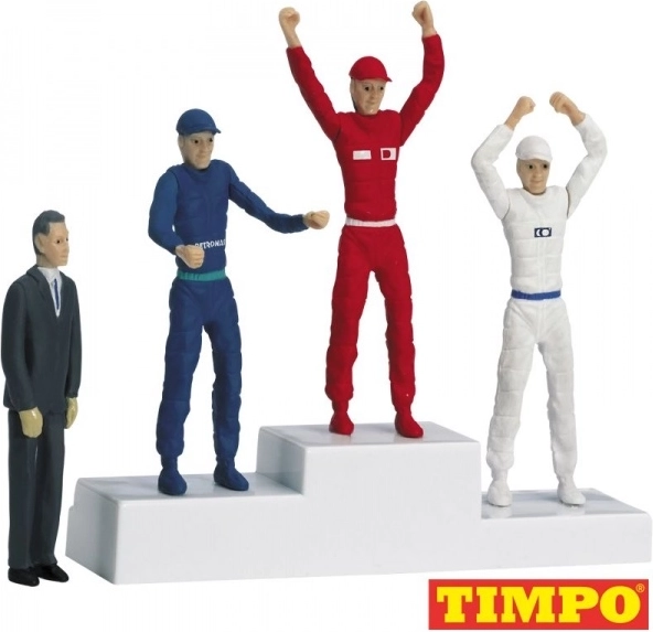 Siegerpodest-Figuren für Slotcar-Bahn 1:32