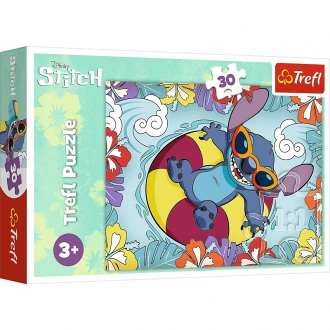 Puzzle 30 Teile Lilo und Stitch im Urlaub