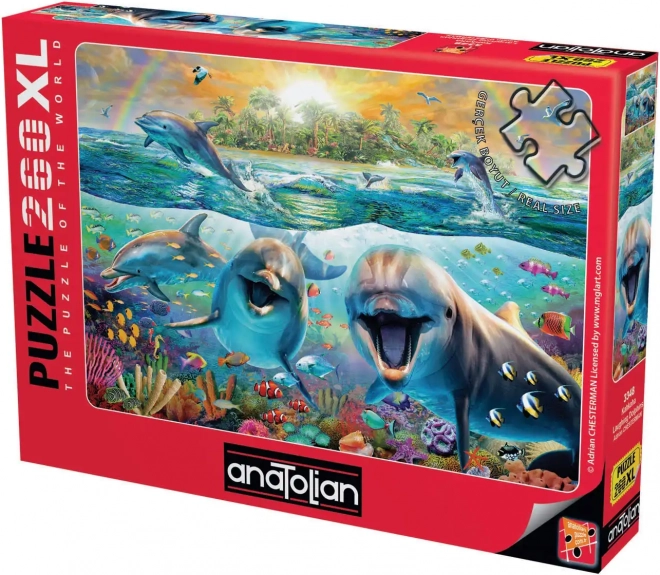 Anatolian Puzzle Lächelnde Delfine XL 260 Teile