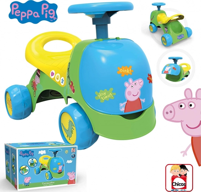 Chicos Peppa Wutz 2-in-1 Rutschfahrzeug