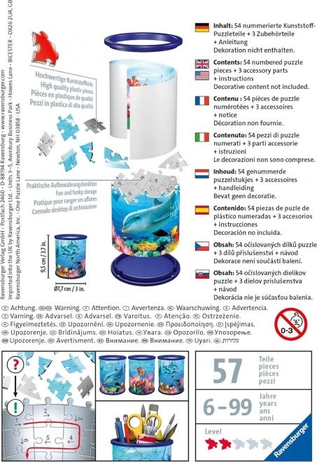 Ravensburger 3D Puzzle Stifthalter: Unterwasserwelt