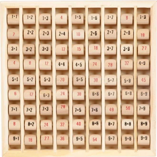 Holz-Multiplikationstablett