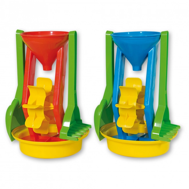 Androni Sandspielzeug Set mit Mühle - Blau, 26 cm Höhe