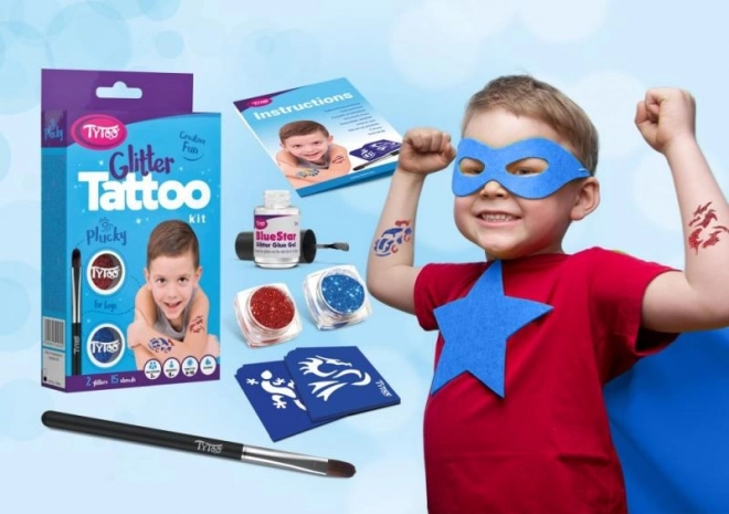 TyToo Plucky Glitzertattoo-Set für Jungen