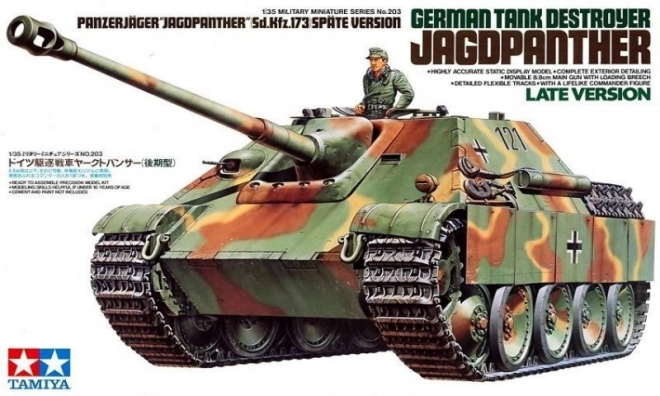 Plastikmodell des Jagdpanther-Panzers, späte Version