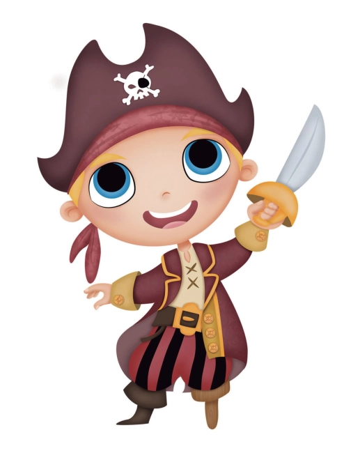 Fröhliche Piratenmotive für kleine Abenteurer
