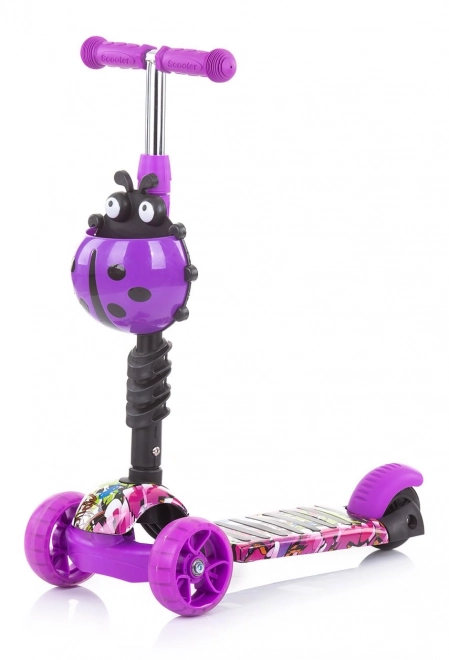 Chipolino Kinderroller Kiddy Evo 3-in-1 Ocean – Lila Graffiti