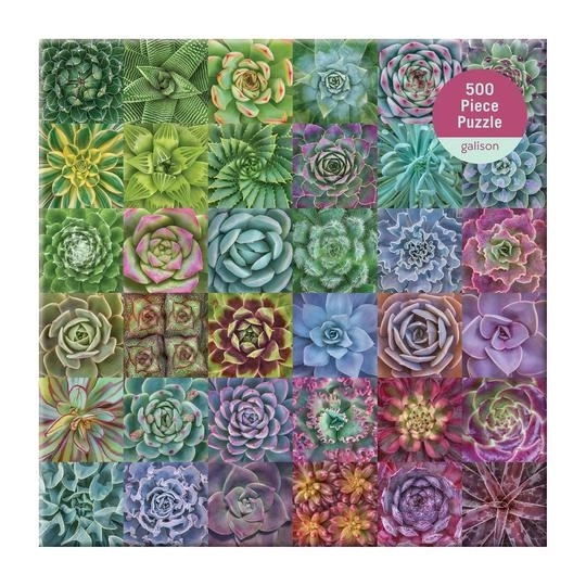 Galison Puzzle Bunte Sukkulenten 500 Teile
