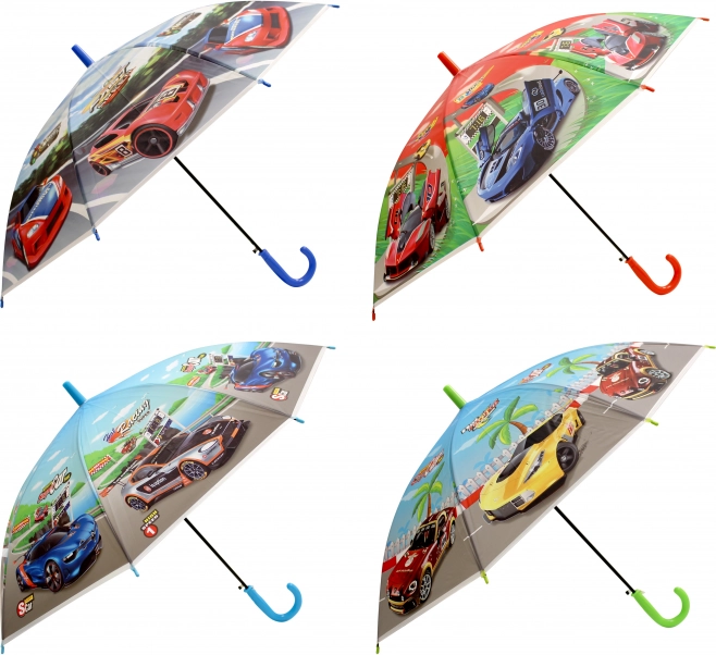 Kinder-Regenschirm mit Auto-Motiv 50 cm