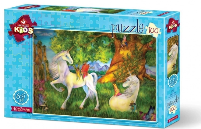 Art Puzzle Einhörner Puzzle 100 Teile