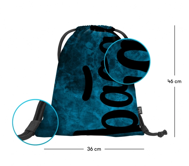 Baagl 3er Set: Rucksack, Federmäppchen und Beutel Ocean