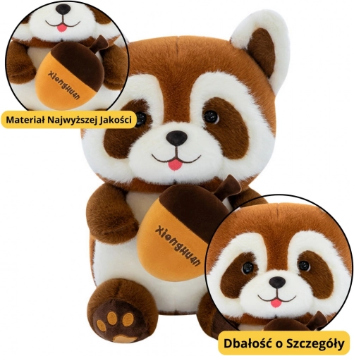 Plüsch-Maskottchen Waschbär mit Eichel 23 cm