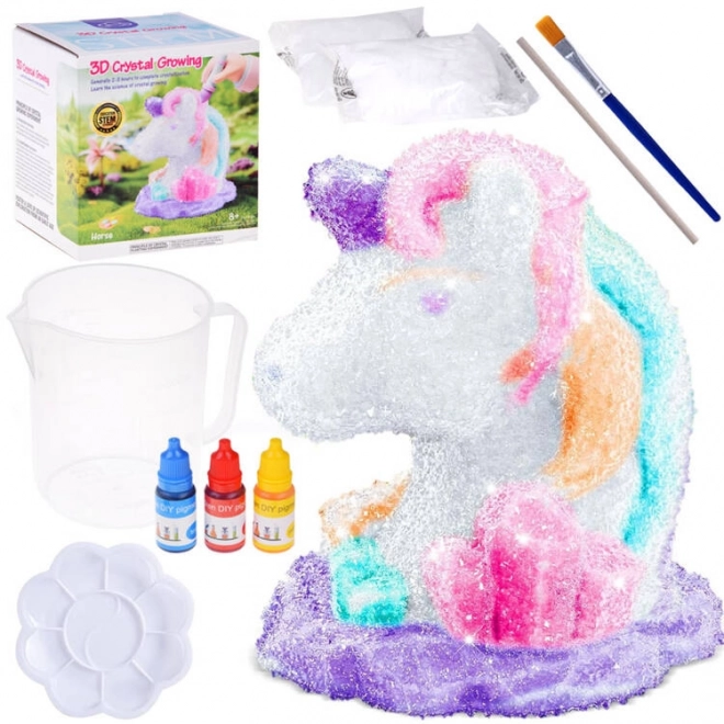 Magischer Kristallzucht Einhorn Set mit Farben