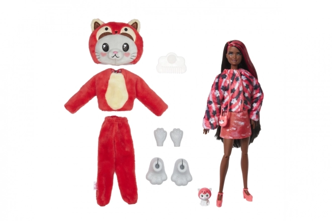 Barbie Cutie Reveal Puppe - Roter Panda-Cat