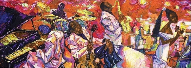 Panorama-Puzzle Farben des Jazz 1000 Teile