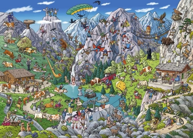 Heye Puzzle Alpenhumor 1000 Teile