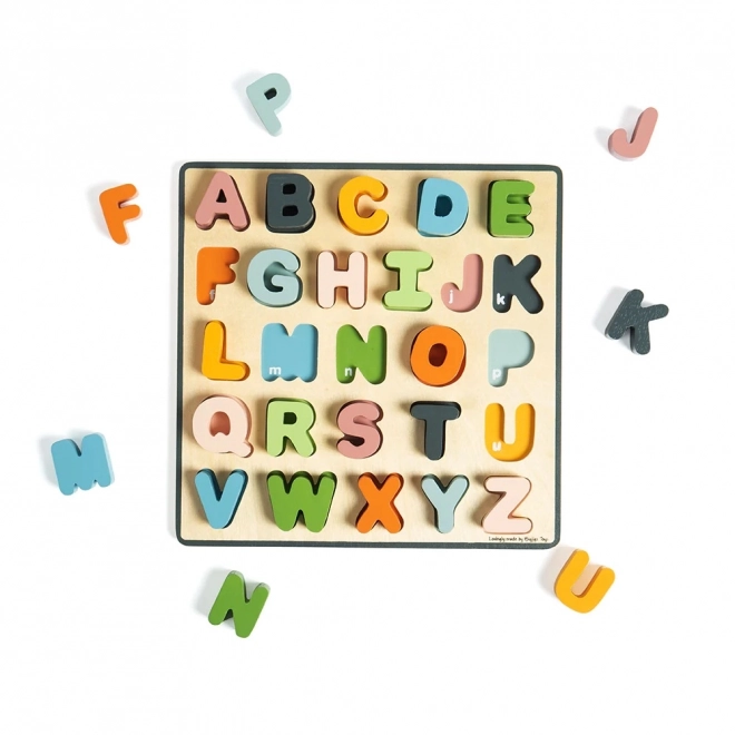 Großbuchstaben Holzpuzzle für Kinder