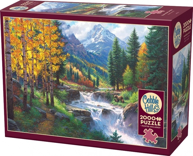 Puzzle Erhabener Berg Rocky Mountain 2000 Teile Cobble Hill