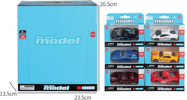 Rennauto mit freien Rädern 7,5 cm