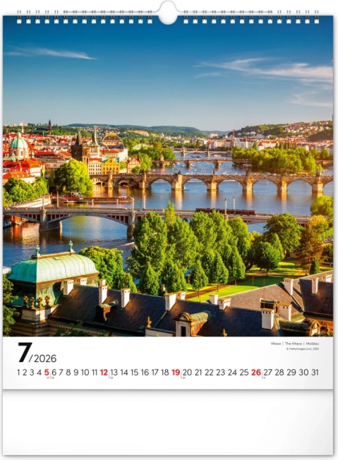 Wandkalender Prag 2026