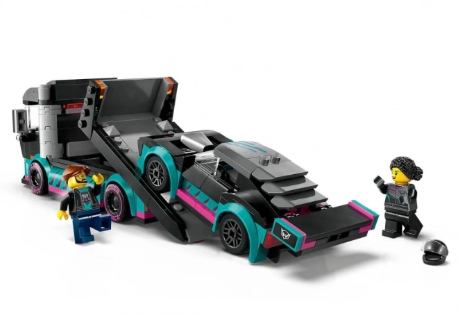 LEGO City Rennwagen mit Transporter