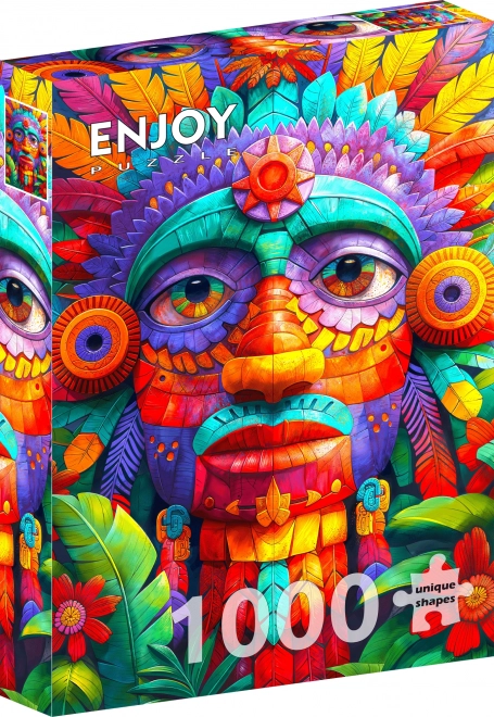 Genießen Sie das Puzzle Bunter Totem 1000 Teile