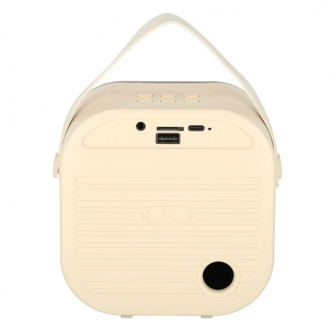 Karaoke Lautsprecher USB Bluetooth Creme