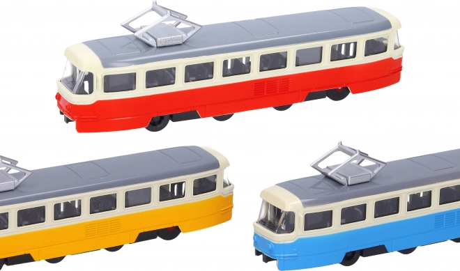 Metallstraßenbahn mit Effekten 16 cm