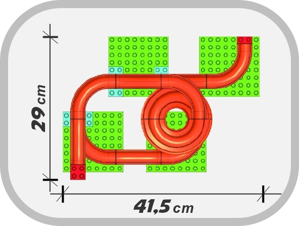 Androni UNICO Plus Kugelbahn Mittelgroß - 62 Teile