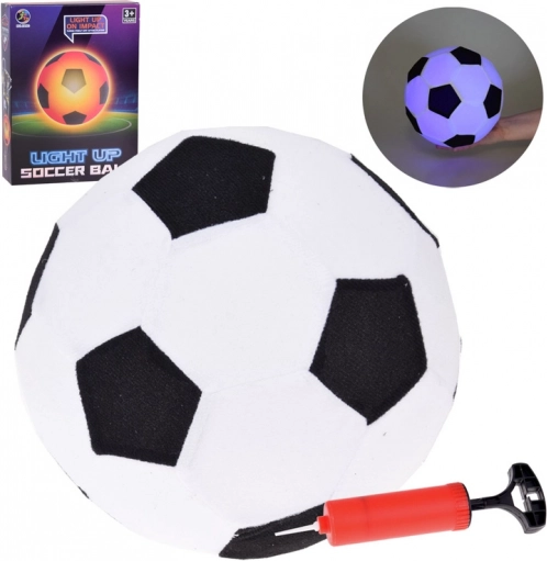 Leuchtender weicher Gummifußball