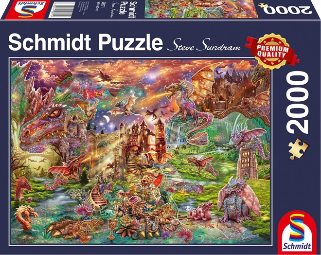 Schmidt Puzzle Drachen Schatz 2000 Teile